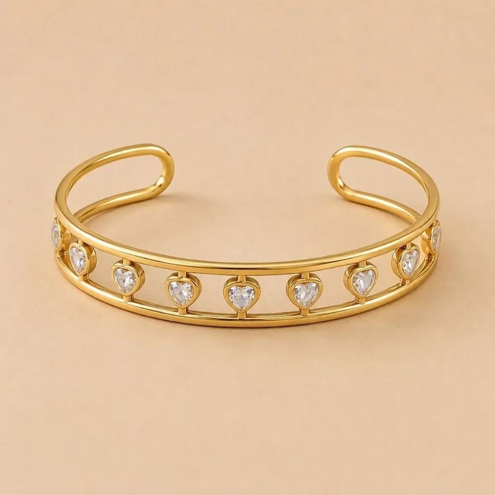 Crystal cuff bracelet D222